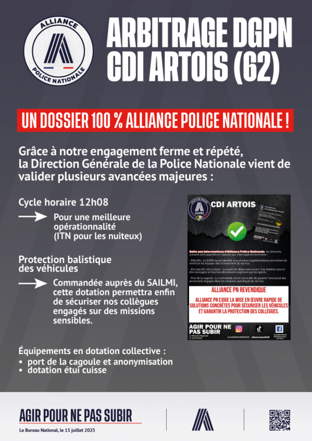 CDI ARTOIS ARBITRAGE DGPN