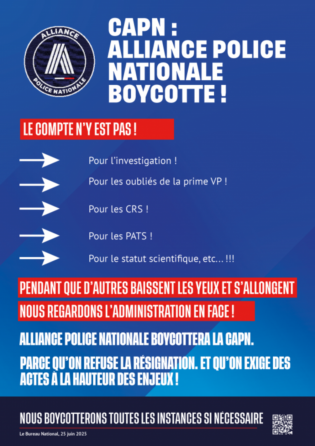 CAPN : Alliance Police Nationale boycotte